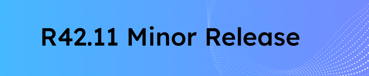 R42.11 Minor Release